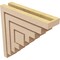 Ekena Millwork 3"W x 12"D x 12"H Thin Landon Rough Cedar Woodgrain TimberThane Corbel, Primed Tan CORUR03X12X12LANRCPR - alternate 5